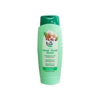 Shampoing 2 en 1 Amande Carrefour Soft 500ml