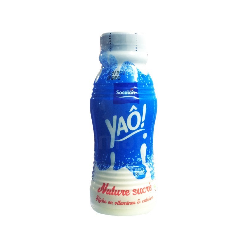 Yaô nature sucré Socolait 250ml | Yaourt à boire