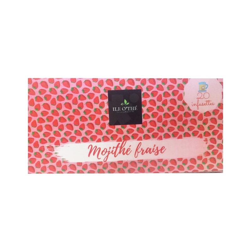 Infusion mojithé fraise Ile O'Thé |  20 infusettes
