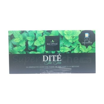 Infusion thé vert à la menthe Ile O'Thé |  20 infusettes