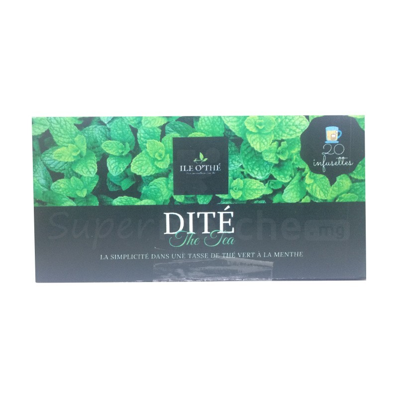 Infusion thé vert à la menthe Ile O'Thé |  20 infusettes