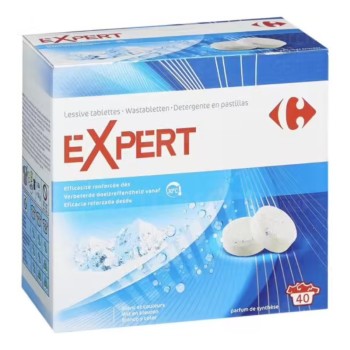 Lessive tablette expert Carrefour  x 80