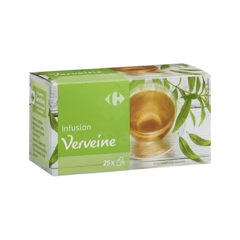 Thé infusion verveine  Carrefour | 25 infussettes