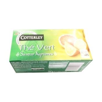 Thé Vert aux Agrumes Cotterley 50g | 25 Sachets