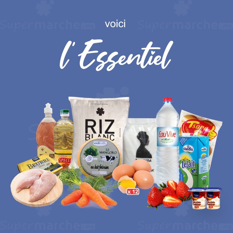 Panier hebdomadaire L'essentiel Supermarché.mg