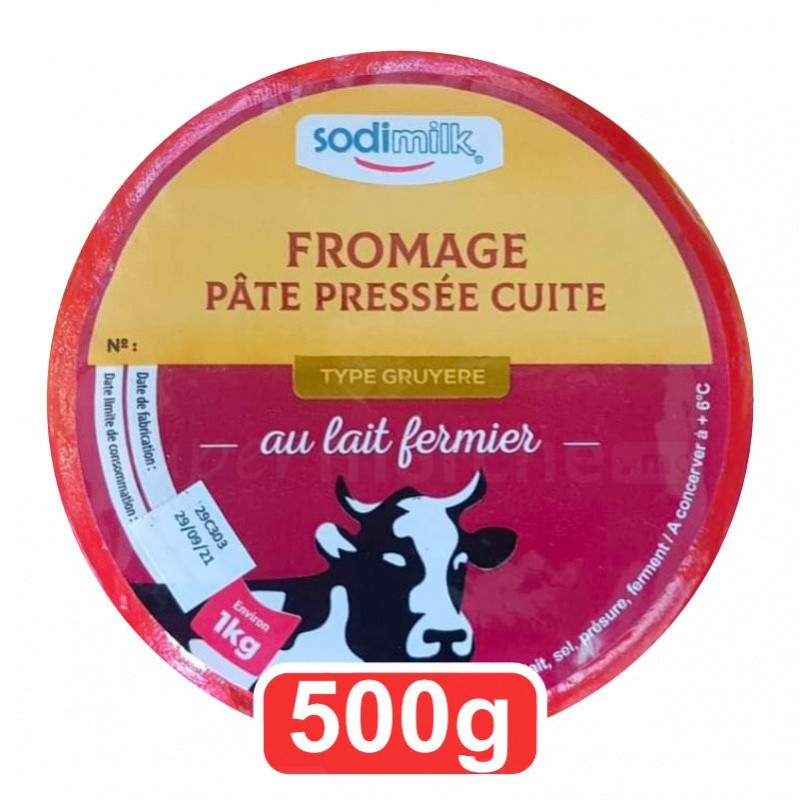 Gruyère Mangoro entre 400g et 500g | Fromage Pâte Pressée Cuite au Lait Fermier de Madagascar