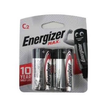 Plaquette de 2 piles LR14 Energizer Max Alkaline