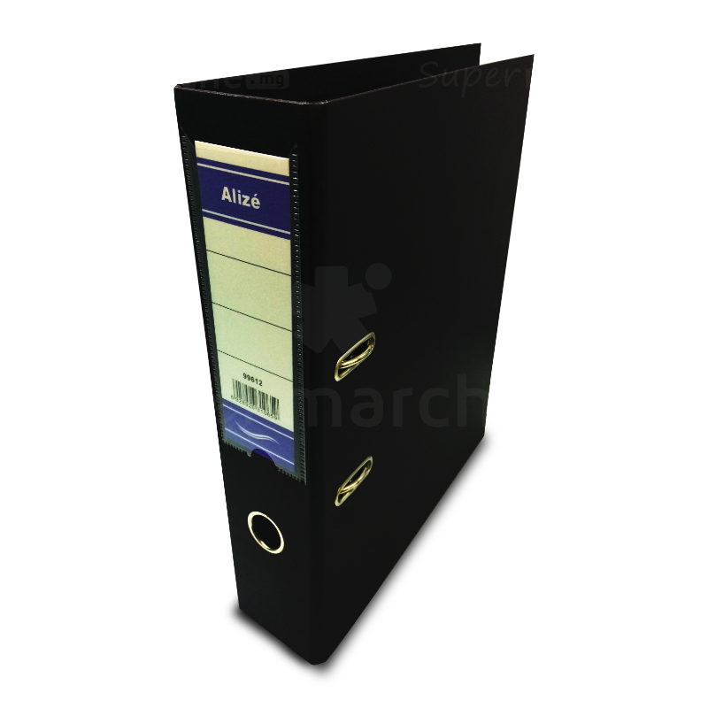 Classeur à levier double PVC Alizé | Noir