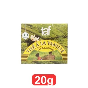 Thé à la Vanille Sahambavy Taf 20g | 10 infusettes | Thé noir à la vanille en infusette de Madagascar