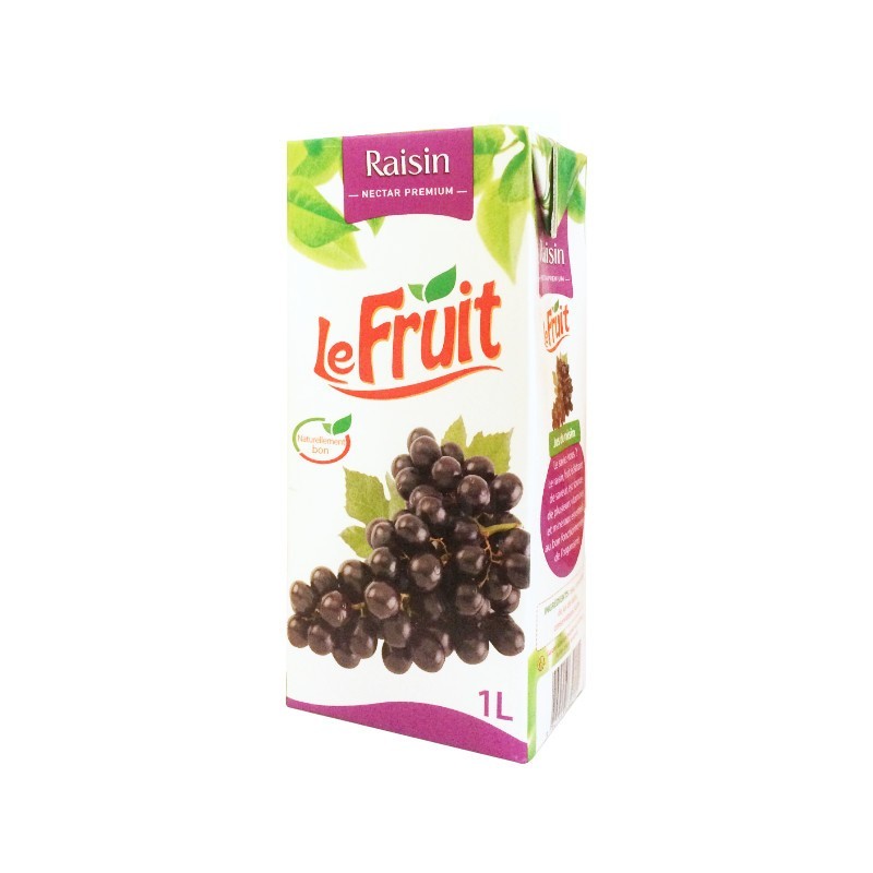 Jus de Raisin en brique LeFRUIT 1L | Fabriqué à Madagascar