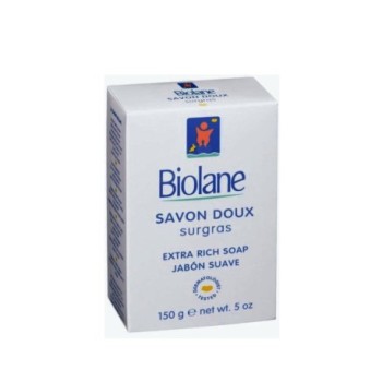 Savon Doux Surgras Biolane 150g | Pour les Toilettes quotidiennes des Nouveau-nés