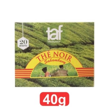 Thé Noir Sahambavy Taf 40g | 20 infusettes | Thé noir nature en infusette de Madagascar