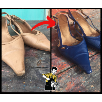 Teinte chaussures cuir par Rainivony | Nu-Pieds