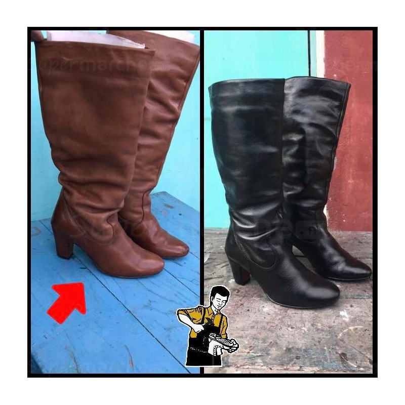 Teinte chaussures cuir par Rainivony | Bottes