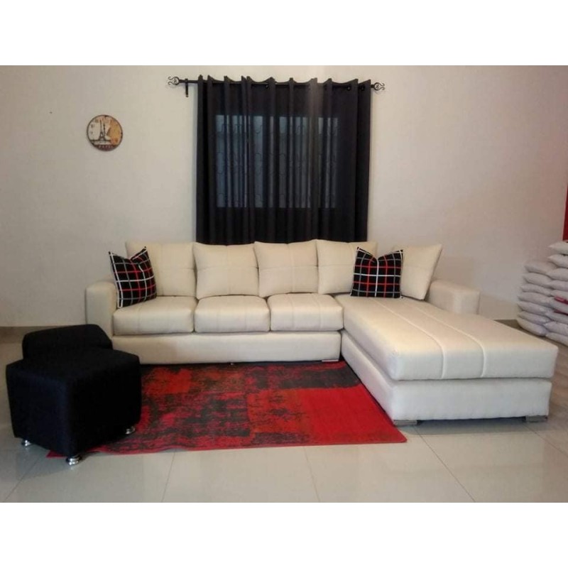 SALON D'ANGLE LIT GM blanc N°7