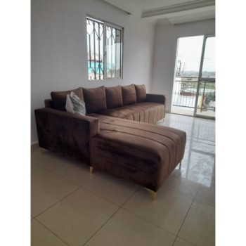 SALON VELOURS GM COCOON Marron foncé