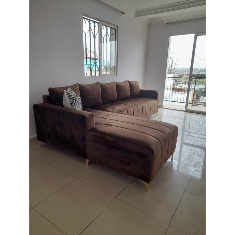 SALON VELOURS GM COCOON Marron foncé