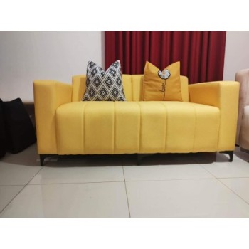 SALON VELOURS 2 PLACE jaune