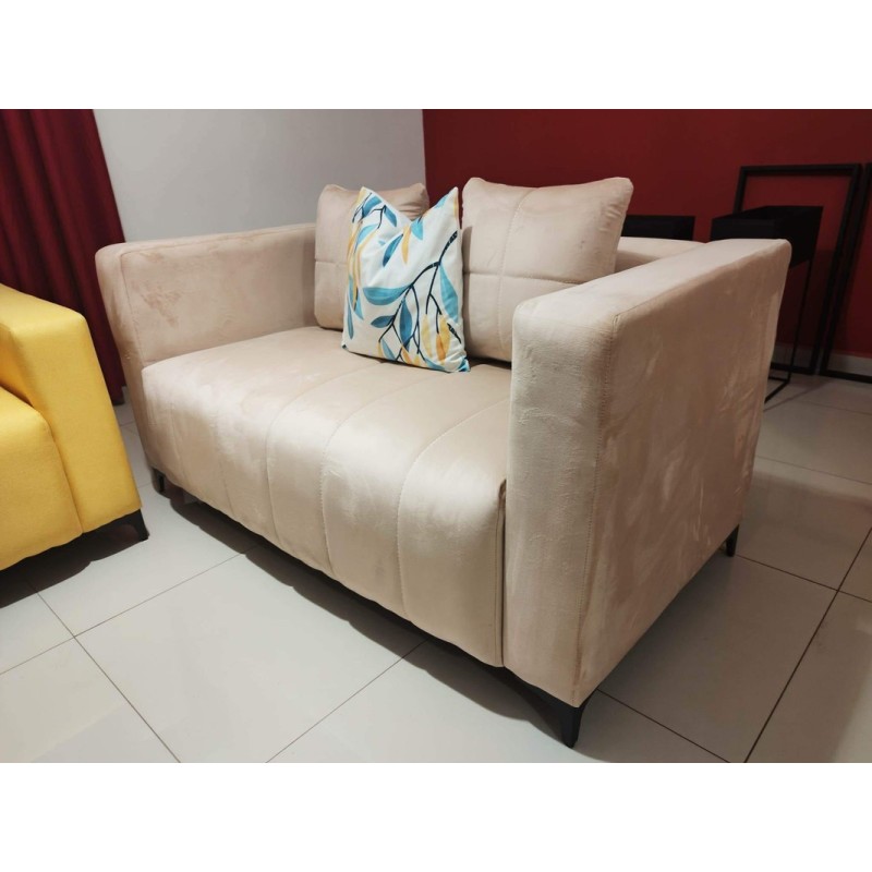 SALON VELOURS 1 PLACE beige