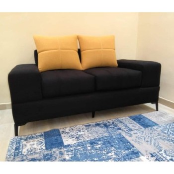 CANAPE AVEC ACCOUDOIRS noir