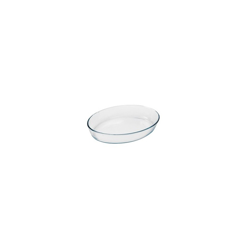 PLAT A FOUR EN VERRE OVAL 1600 ml