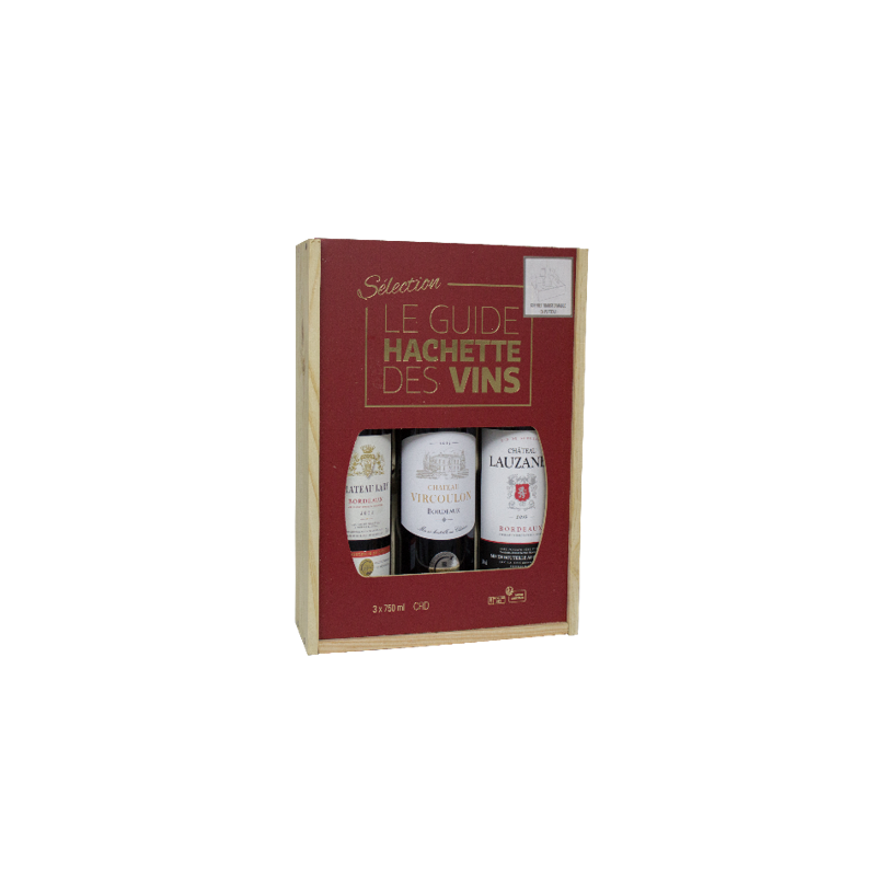 COFFRET 3B G.HACHETTE Bdx Château Lauzanet 2014/Vircoulon 2017/Lary 2013 75Cl