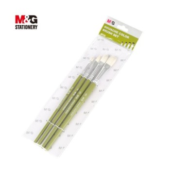 Paquet de pinceau a la gouache 4 pcs