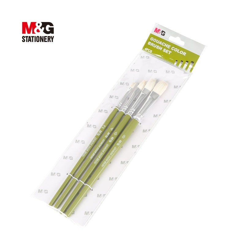 Paquet de pinceau a la gouache 4 pcs