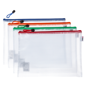 Pochette plastique a carreaux A5