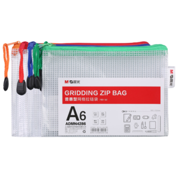 Pochette plastique a carreaux A6