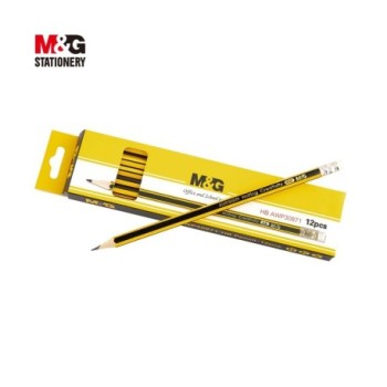 Crayon hex. Hb avec gomme