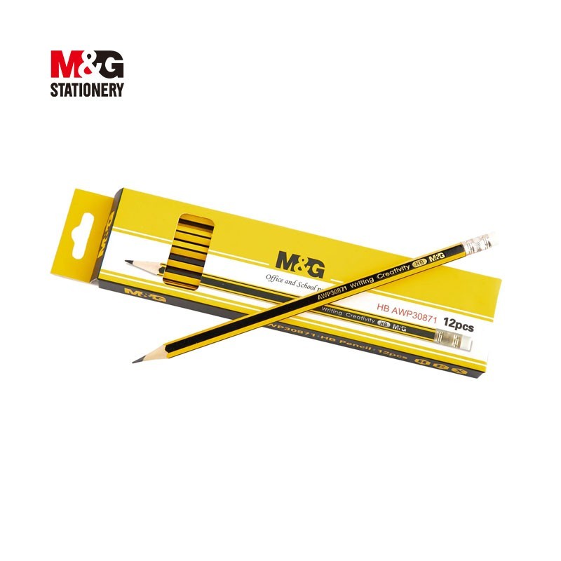 Crayon hex. Hb avec gomme