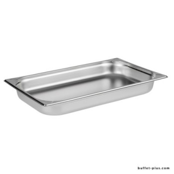 Plat gastronome en acier inoxydable de 53x32