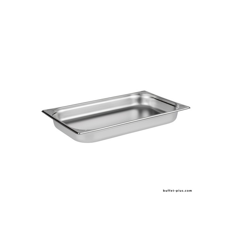 Plat gastronome en acier inoxydable de 53x32