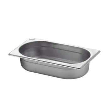 Plat gastronome en acier inoxydable de 26