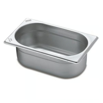 Plat gastronome en acier inoxydable de 26
