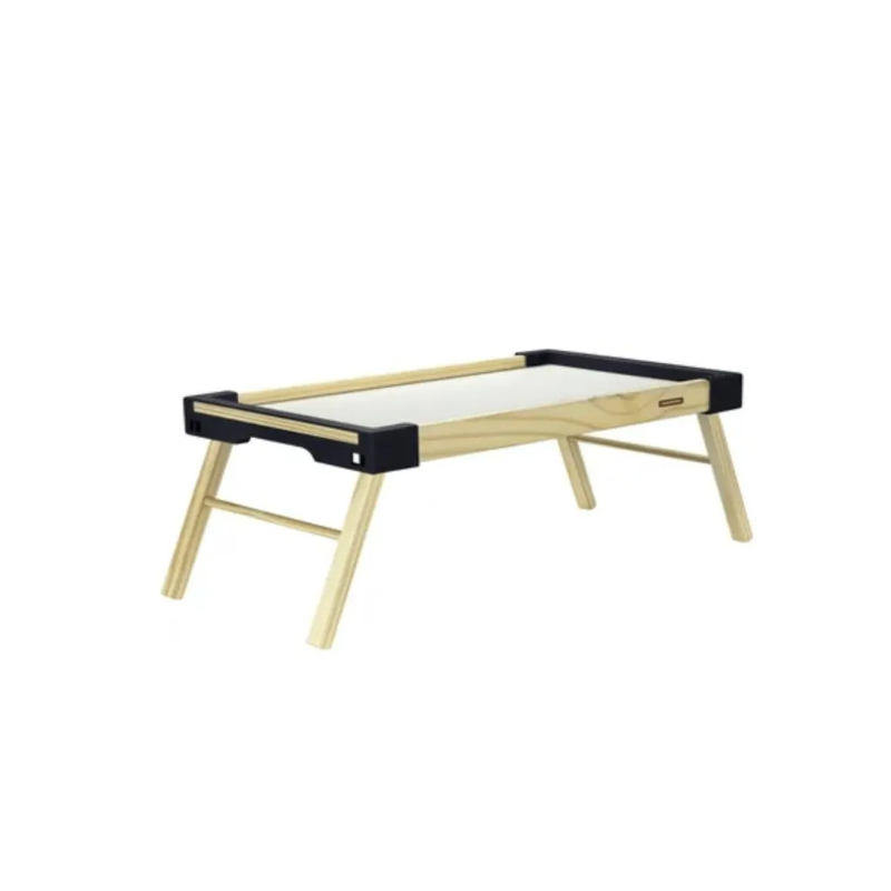 Plateau en bois avec pied  pliable Couleur Noir