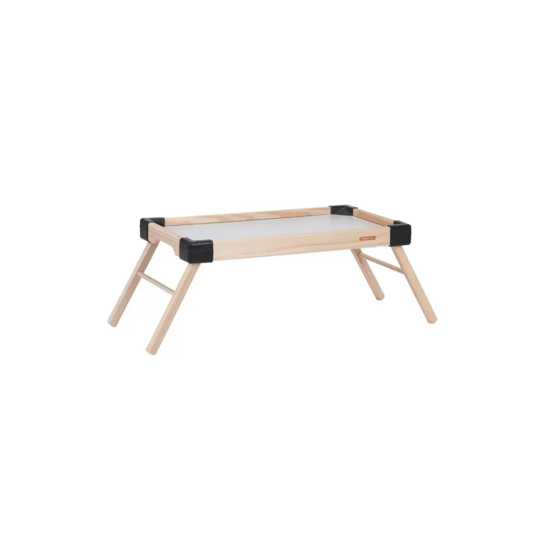 Plateau en bois avec pied  pliable Couleur Noir
