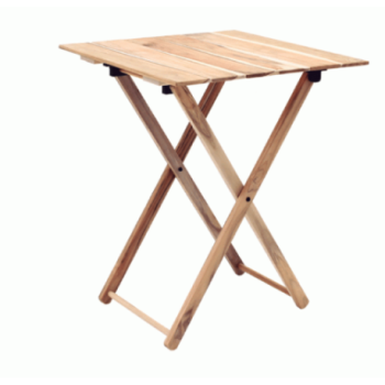 Table pliable en bois de 60x60x75cm