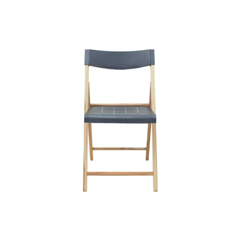 Chaise pliable en plastique Couleur Bleu