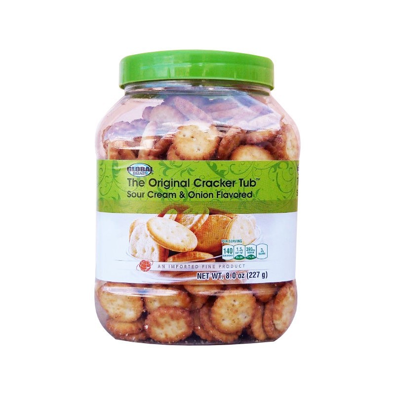Mini Crackers Sour Crème & Oignon The Original Cracker Tub 227g | en boite