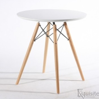 TABLES  BLANC MDF top &beech legs100*100*74