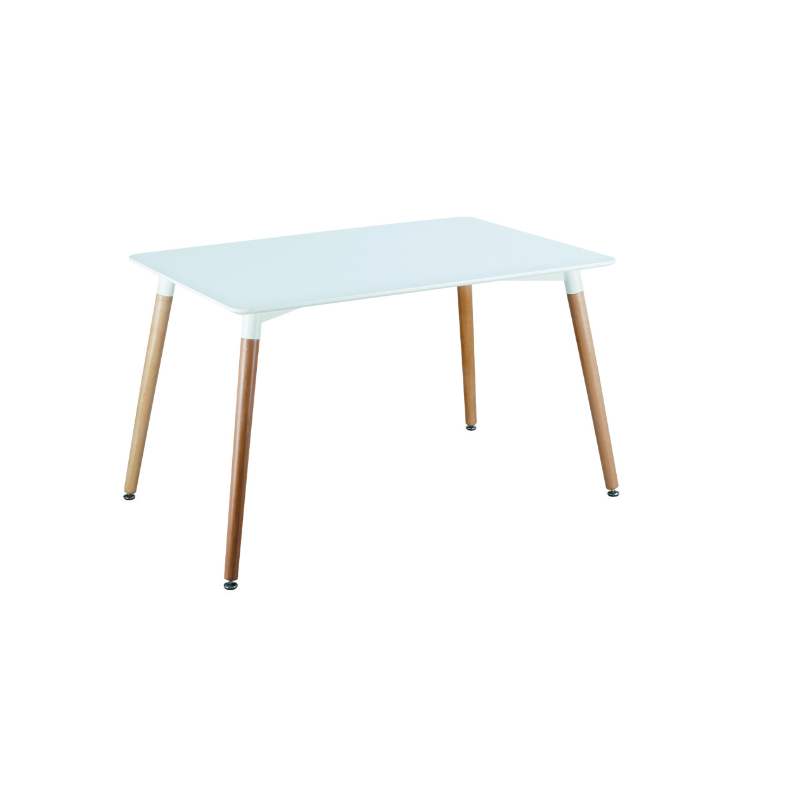 TABLES MDF top &beech legs 120*80*73cm