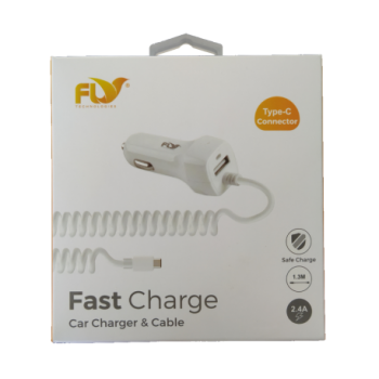 Chargeur de voiture USB + Cable FLY
