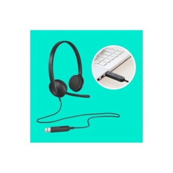 LOGITECH H340 USD COMPUTER HEADSET - BLACK COLOR