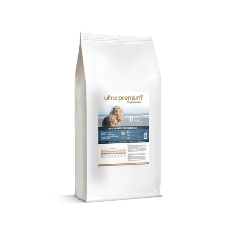 Croquette Pour Chien Adulte Sensible Toutes Tailles 15kg Ultra Premium Agneau & riz