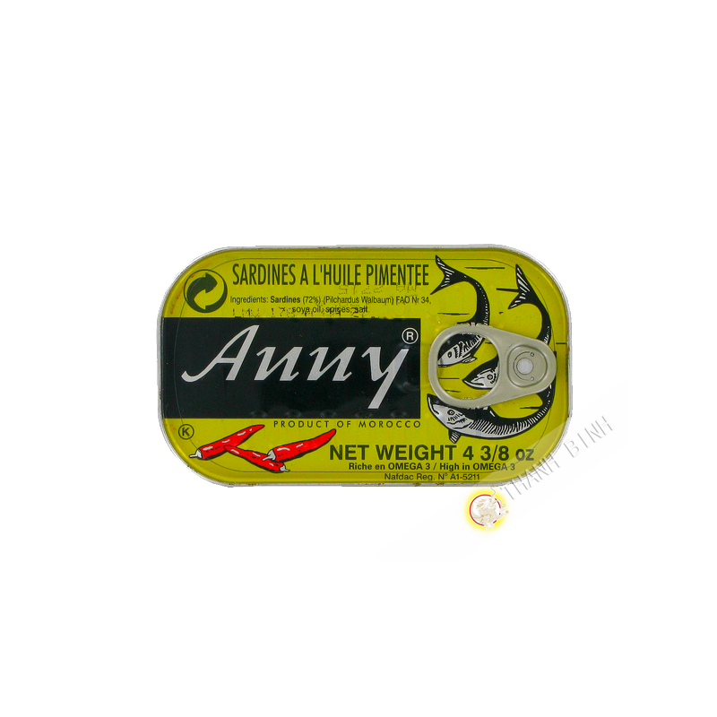 Sardines au Piment Anny 125grs