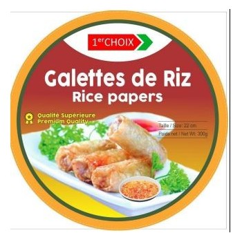 Galettess de riz 300grs 22cm 99% riz