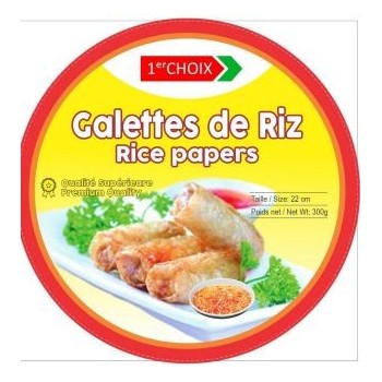 Galettess de riz 300grs 22cm 60% riz