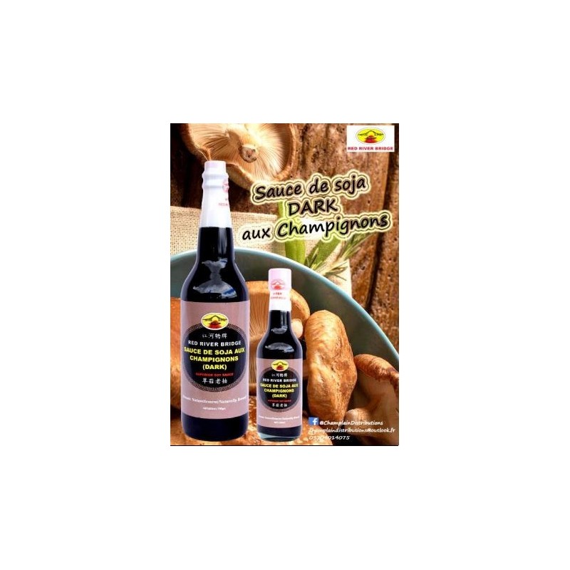 Sauce de soja dark aux champignons red river bridge 150ml